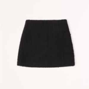 Abercrombie & Fitch tweed mini skort. Black, size M. Worn once